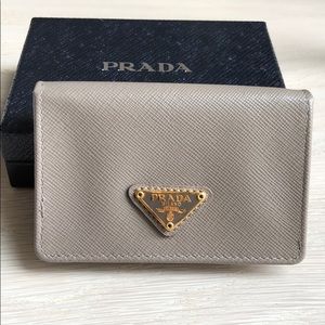 prada business card case